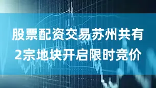 股票配资交易苏州共有2宗地块开启限时竞价